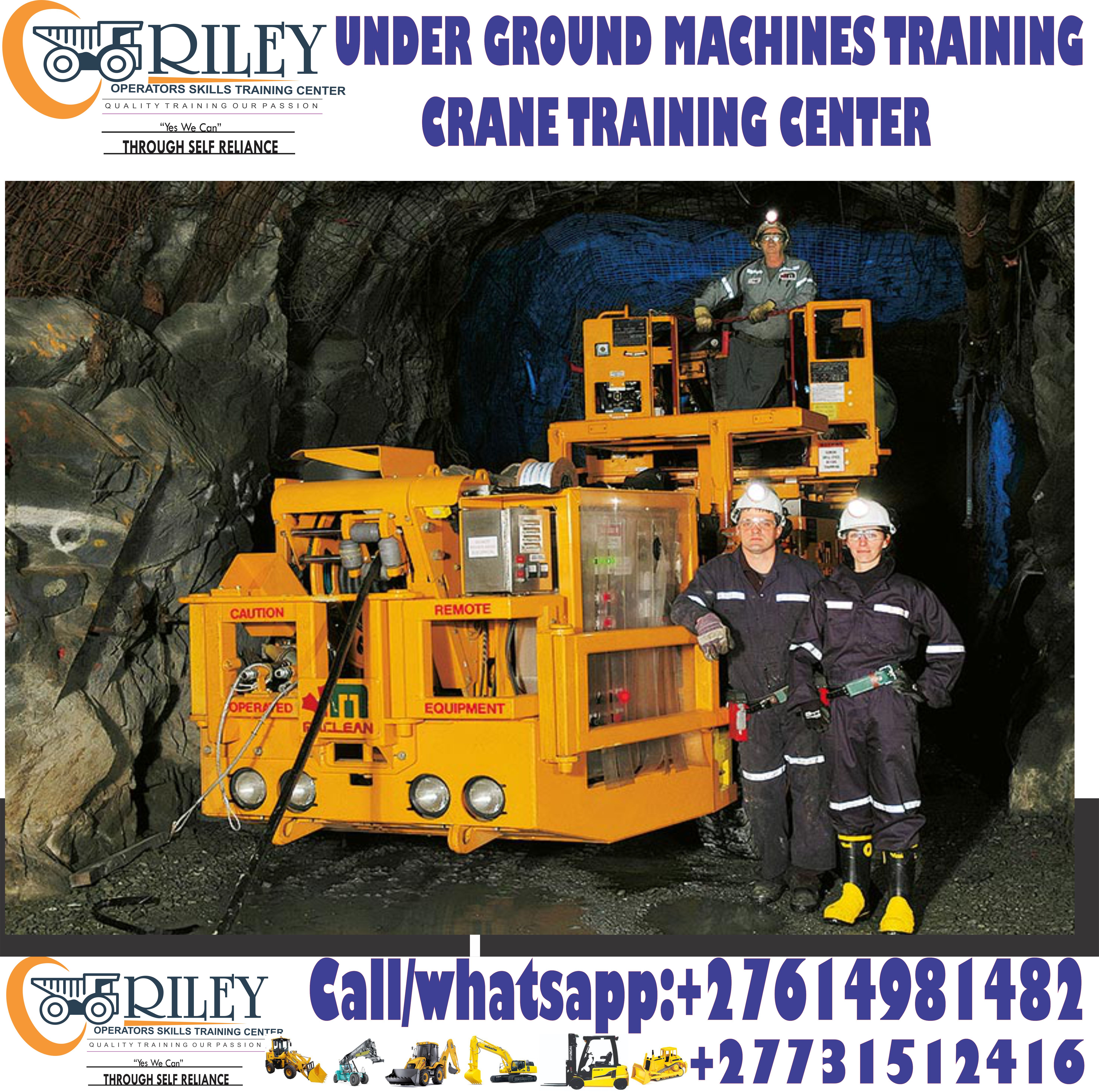 UNDER GROUND MACHINERY SKILLS TRAINING CENTER DRILL RIG, ROOF BOLTING TRAINING CENTER